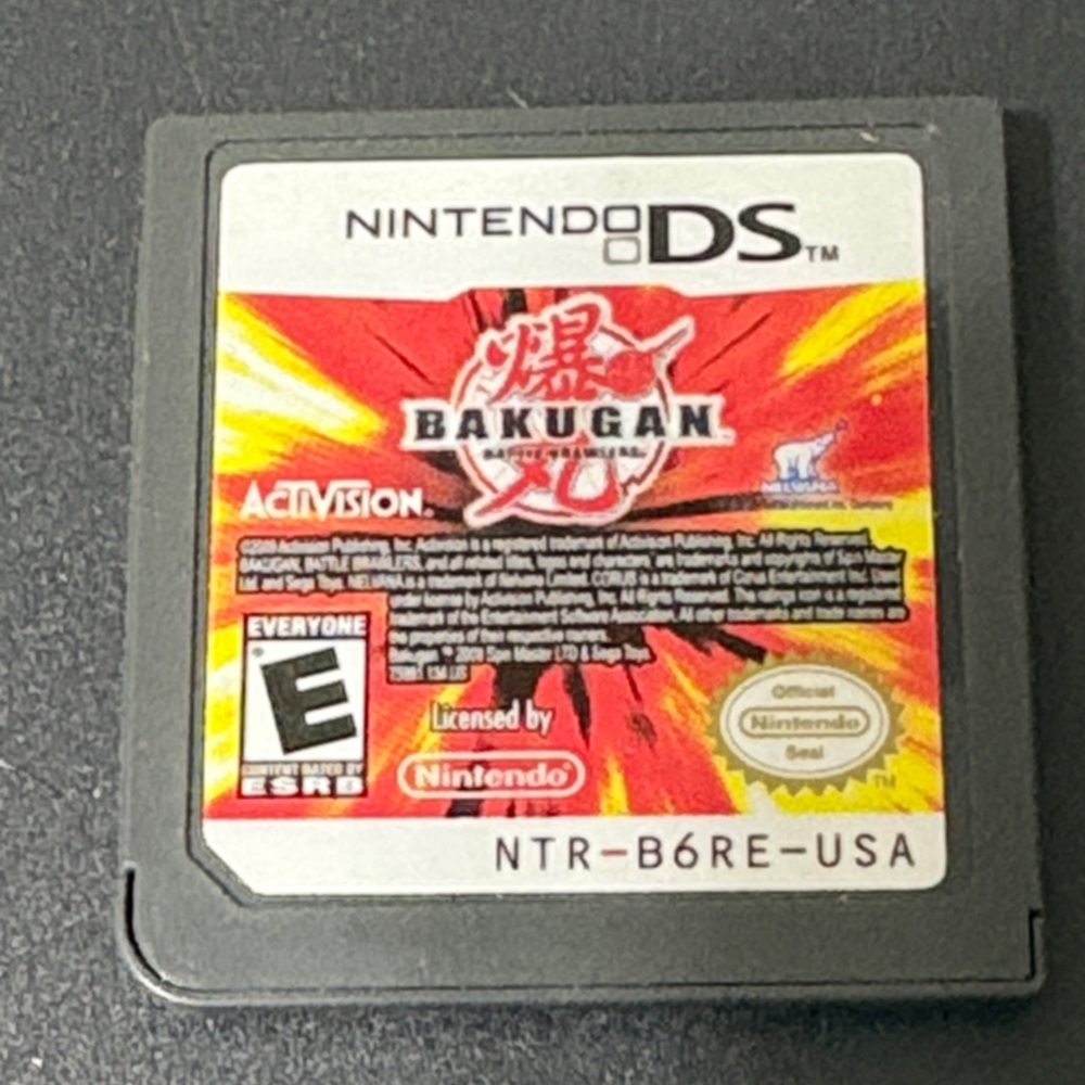 Nintendo DS Bakugan Game Cartridge - Red and‎ Gray